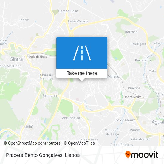 Praceta Bento Gonçalves mapa