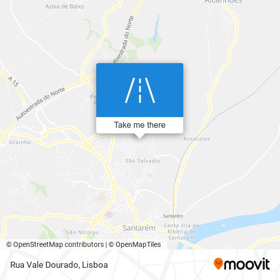 Rua Vale Dourado mapa