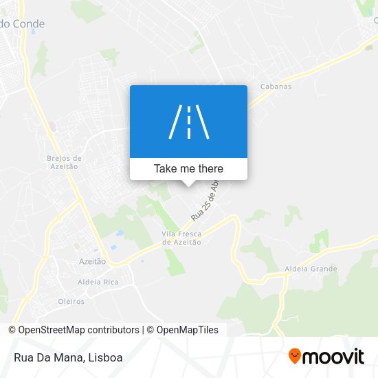 Rua Da Mana mapa