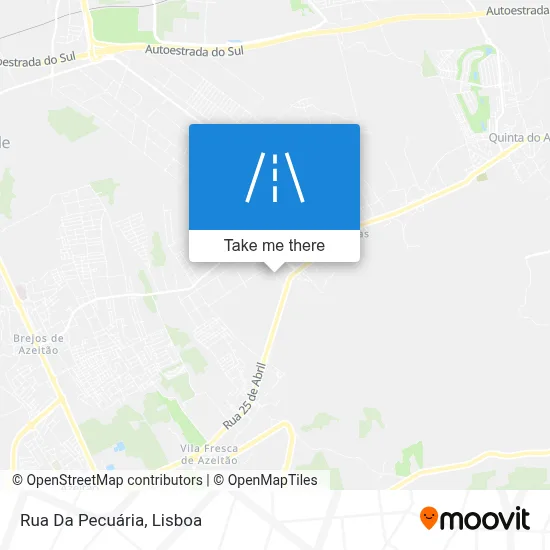 Rua Da Pecuária map