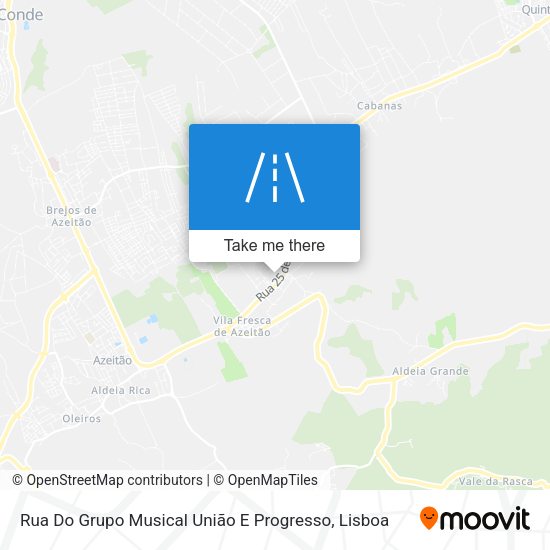 Rua Do Grupo Musical União E Progresso mapa