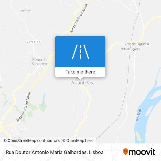 Rua Doutor António Maria Galhordas map