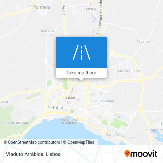 Viaduto Arrábida map