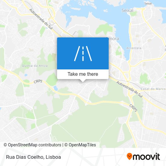 Rua Dias Coelho mapa