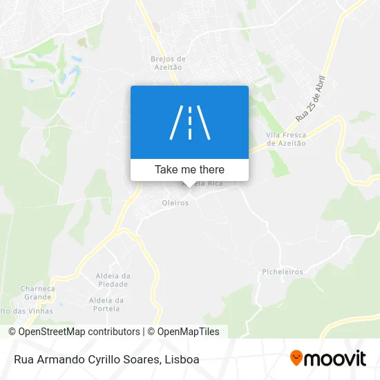 Rua Armando Cyrillo Soares map