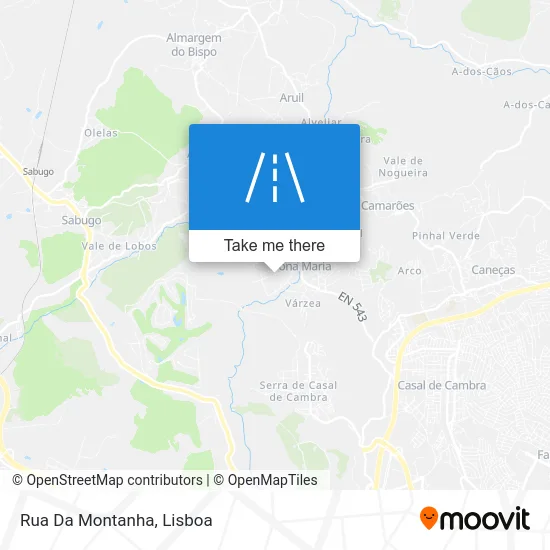 Rua Da Montanha map