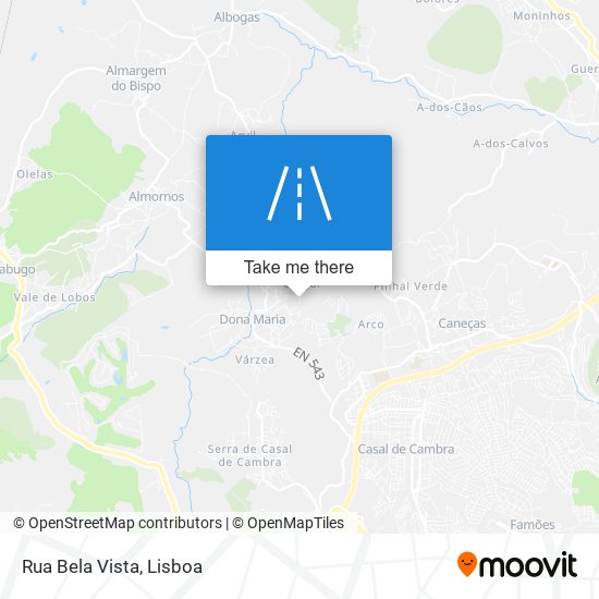 Rua Bela Vista map