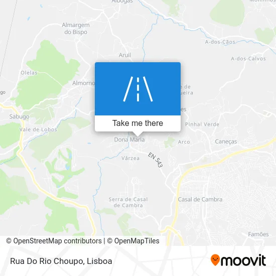 Rua Do Rio Choupo map