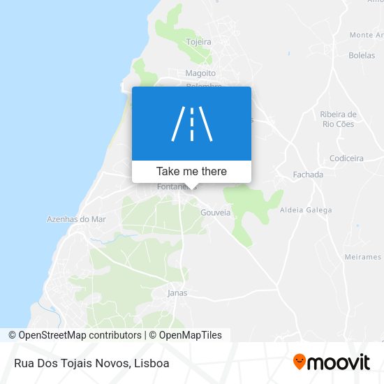 Rua Dos Tojais Novos mapa