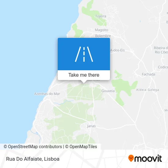 Rua Do Alfaiate map
