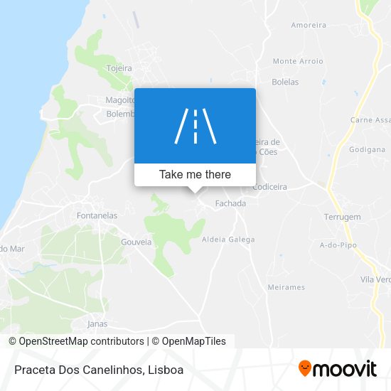 Praceta Dos Canelinhos mapa