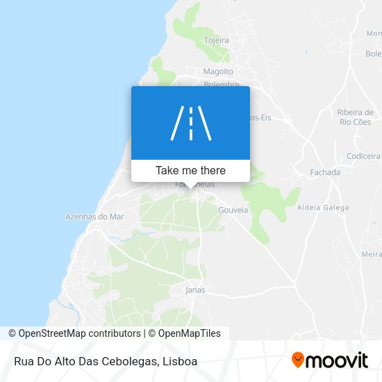 Rua Do Alto Das Cebolegas map