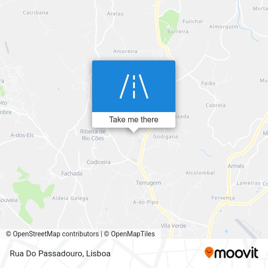 Rua Do Passadouro mapa