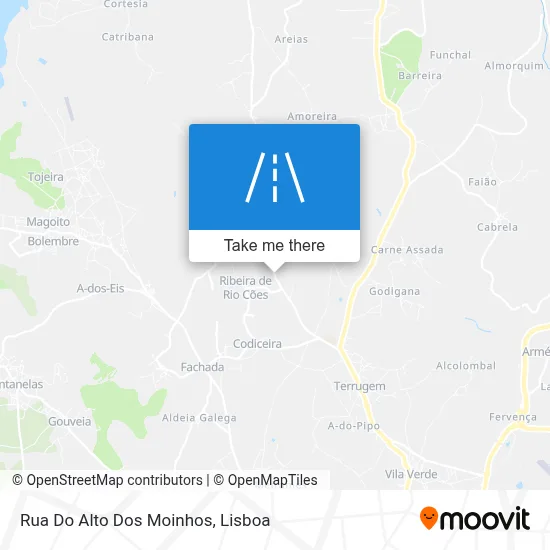 Rua Do Alto Dos Moinhos map