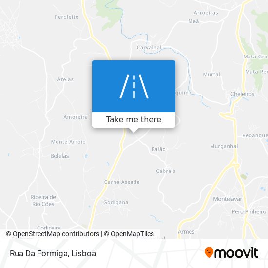 Rua Da Formiga map