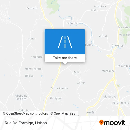 Rua Da Formiga map