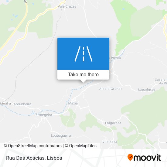 Rua Das Acácias mapa