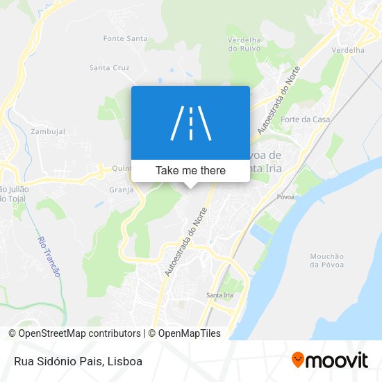Rua Sidónio Pais mapa