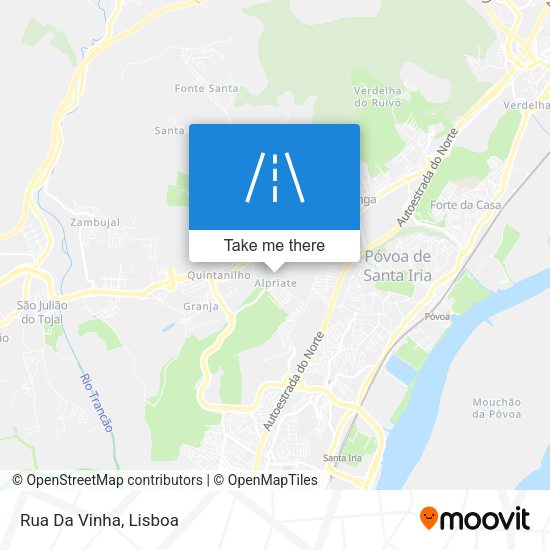 Rua Da Vinha mapa
