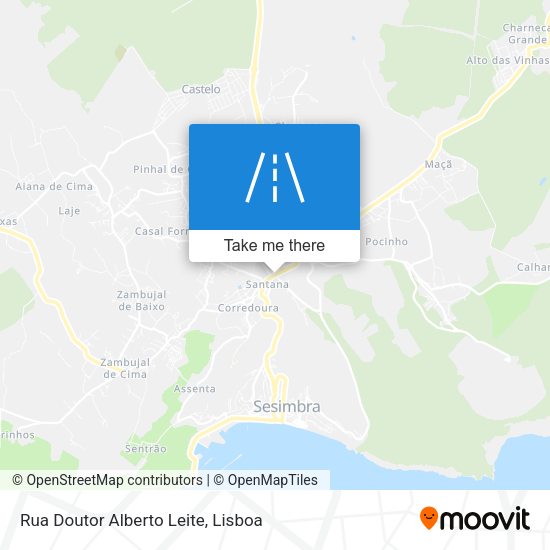 Rua Doutor Alberto Leite mapa