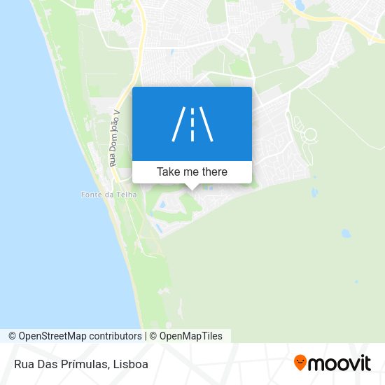 Rua Das Prímulas mapa