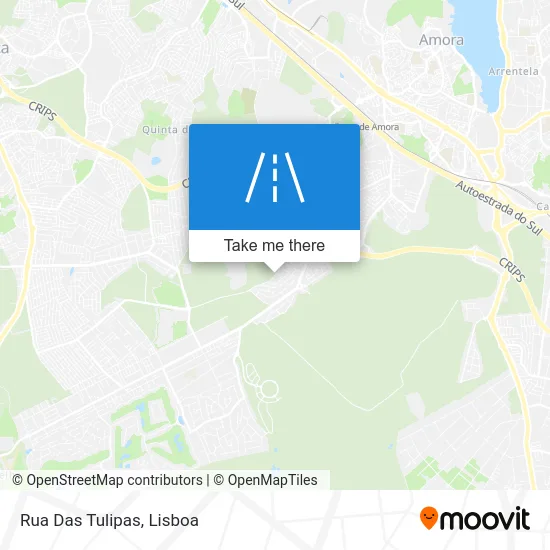Rua Das Tulipas map