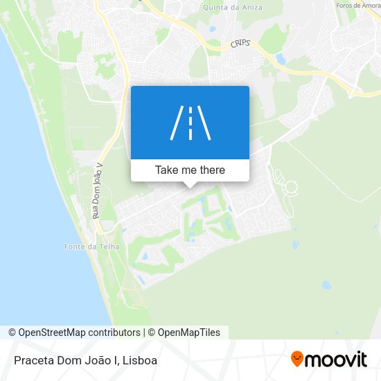 Praceta Dom João I mapa