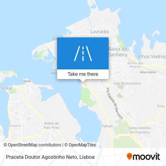 Praceta Doutor Agostinho Neto map