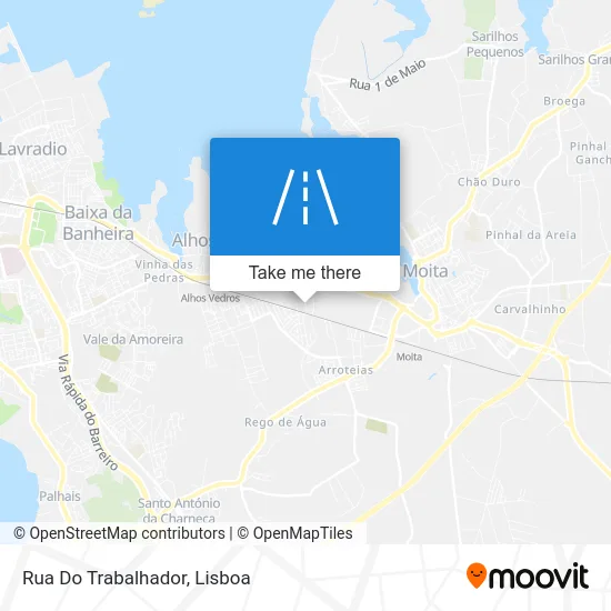 Rua Do Trabalhador map