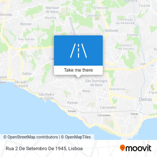 Rua 2 De Setembro De 1945 mapa