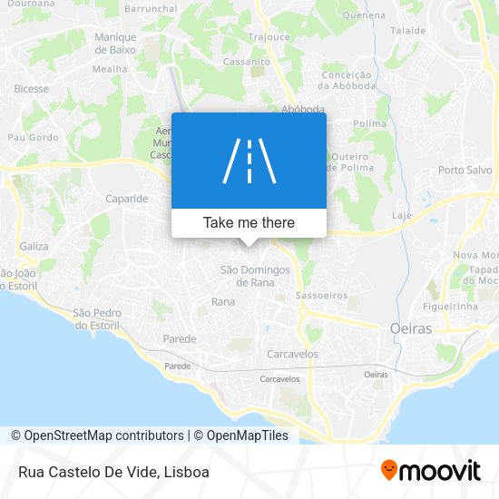 Rua Castelo De Vide mapa