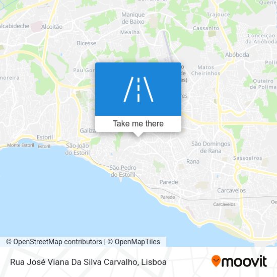 Rua José Viana Da Silva Carvalho mapa