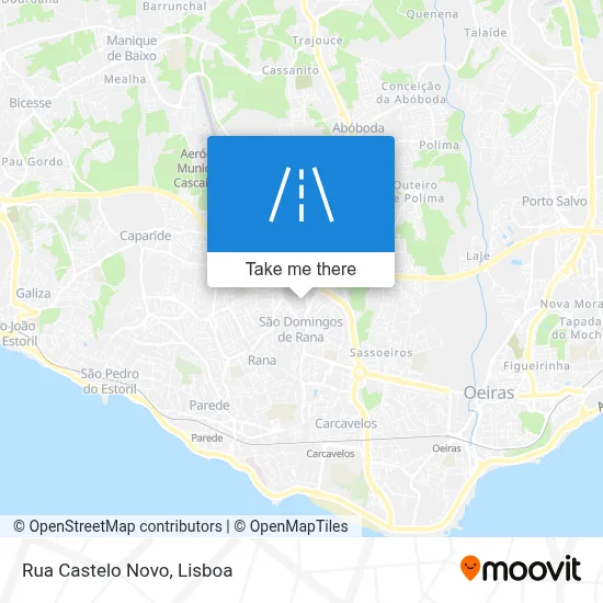 Rua Castelo Novo map