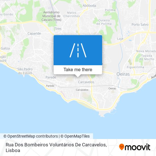 Rua Dos Bombeiros Voluntários De Carcavelos mapa