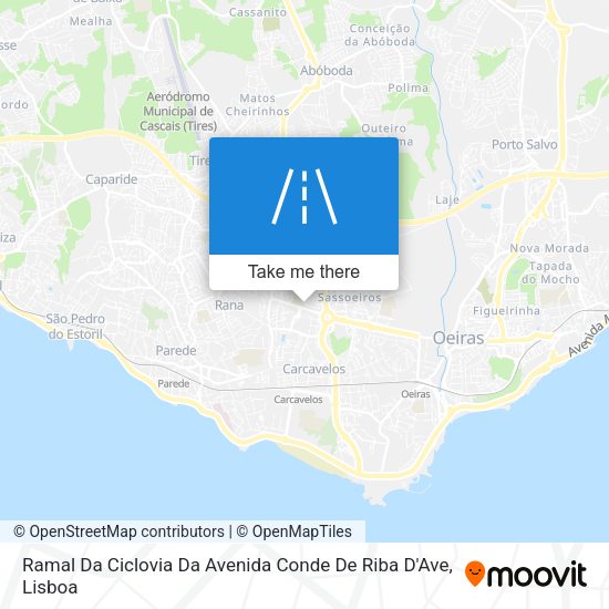 Ramal Da Ciclovia Da Avenida Conde De Riba D'Ave map