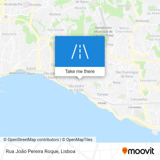 Rua João Pereira Roque mapa
