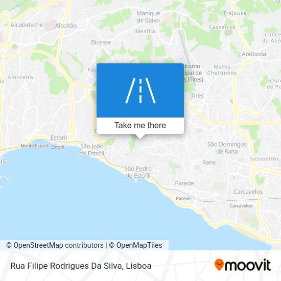 Rua Filipe Rodrigues Da Silva map