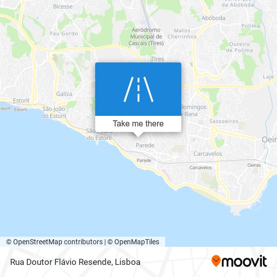 Rua Doutor Flávio Resende map