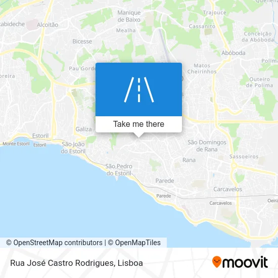 Rua José Castro Rodrigues map