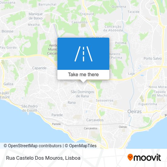 Rua Castelo Dos Mouros mapa