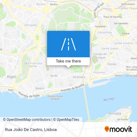 Rua João De Castro map