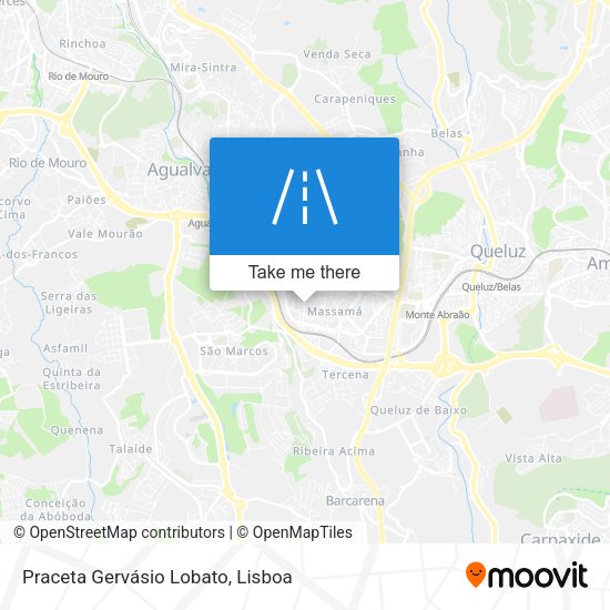 Praceta Gervásio Lobato mapa