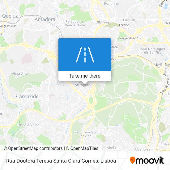 Rua Doutora Teresa Santa Clara Gomes map
