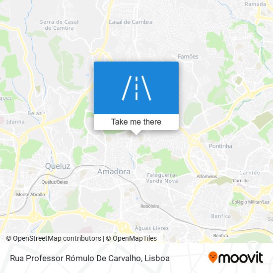 Rua Professor Rómulo De Carvalho map
