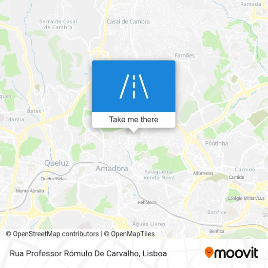 Rua Professor Rómulo De Carvalho map