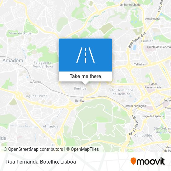 Rua Fernanda Botelho mapa
