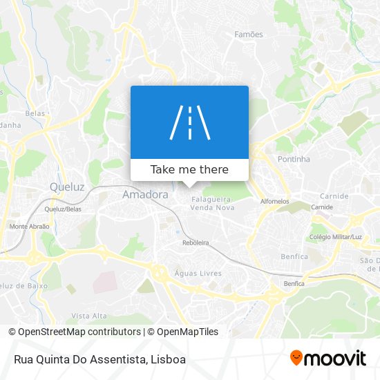 Rua Quinta Do Assentista mapa