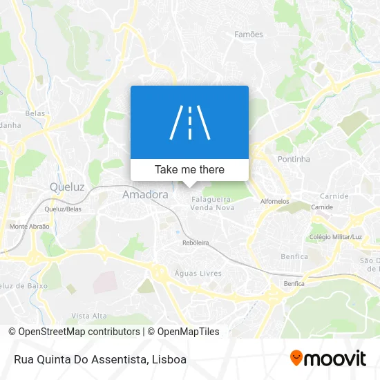 Rua Quinta Do Assentista map