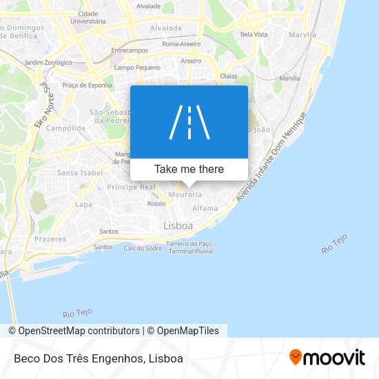Beco Dos Três Engenhos map