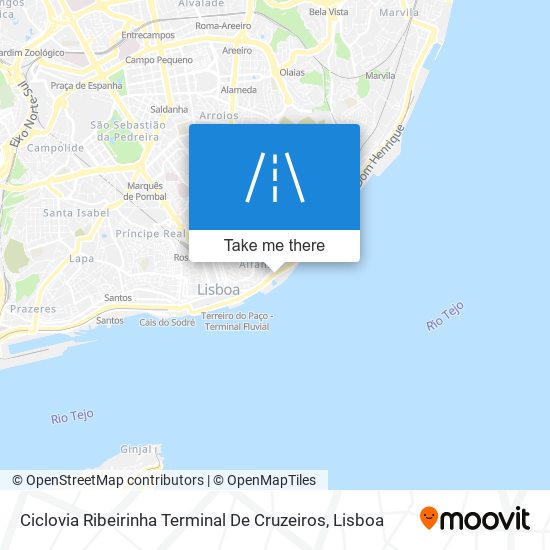 Ciclovia Ribeirinha Terminal De Cruzeiros map